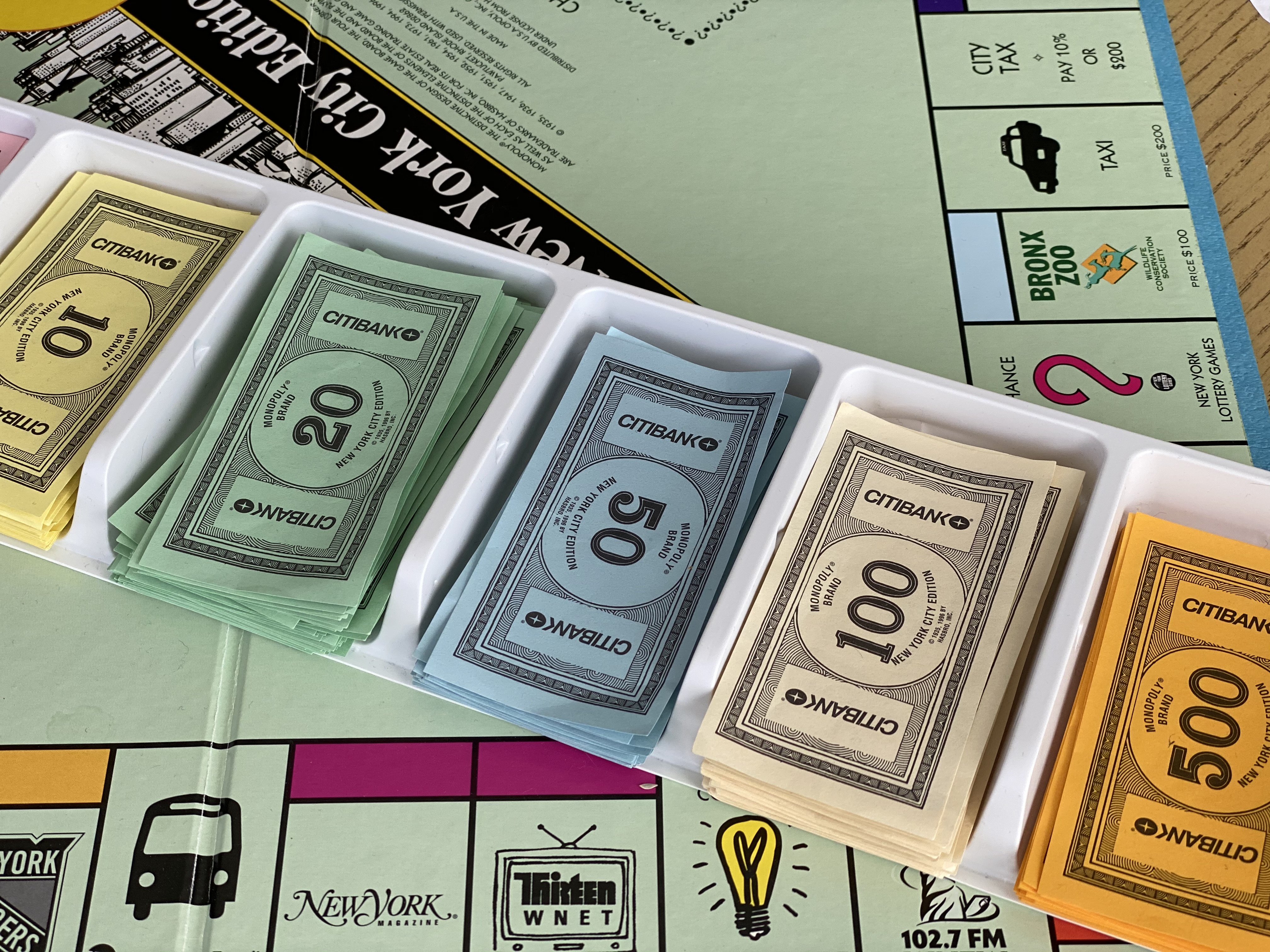 A New York Real Estate edition of the Monopoly board game